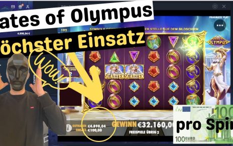 Online Casino Deutsch | 100€ Einsatz Eskalation Gates of Olympus Freispiele big Win Online Casino