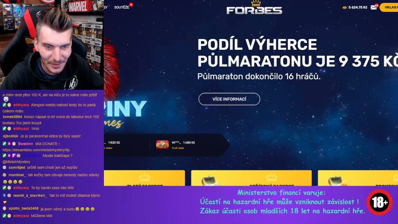 Online casino Forbescasino.cz - Ministr Mystery hraje nové hry.