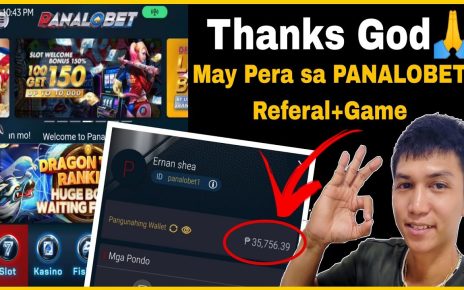 PANALOBET ONLINE CASINO | CAN EARN  via Game & Referal | Lets watch this Video and Learn How???