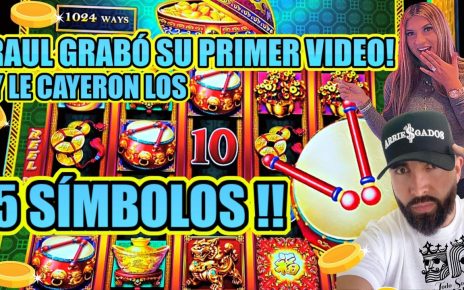 ? POR FIN SE ARRIESGÓ EN GRABAR Y LE CAYERON LOS 5 SIMBOLOS EN DANCING DRUMS SLOT MACHINE