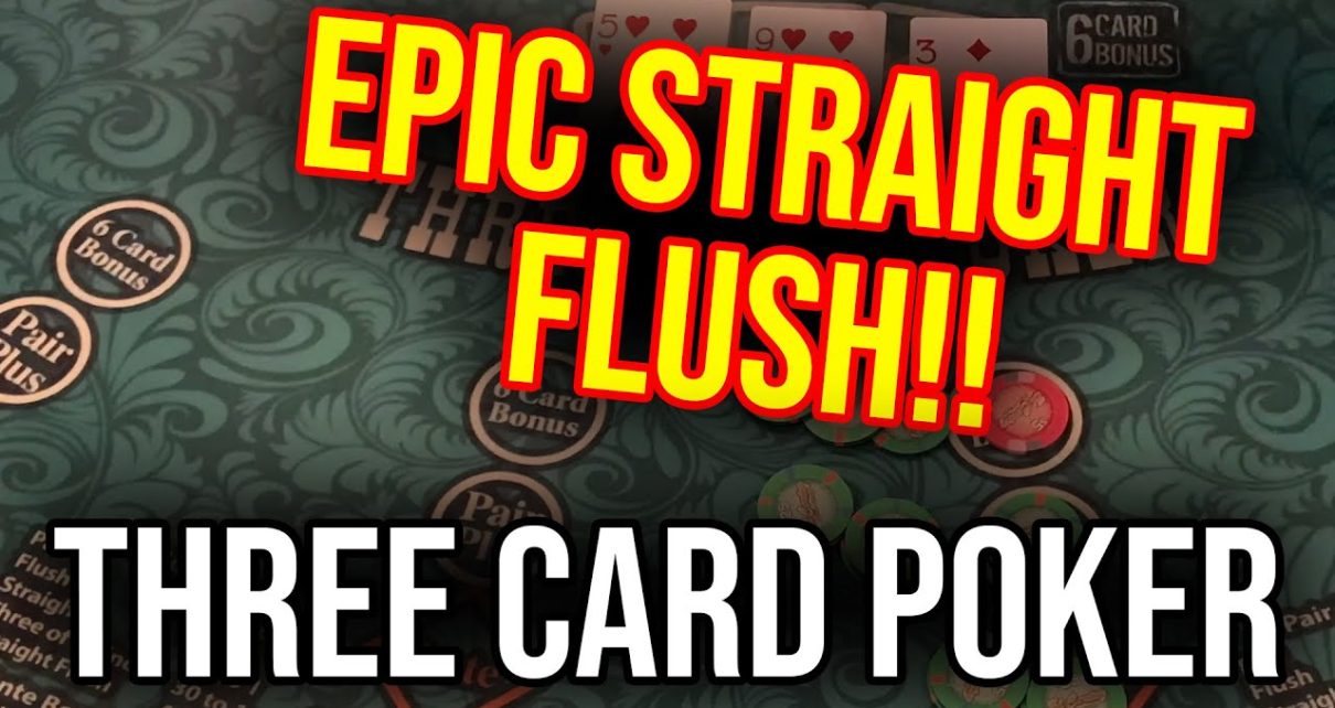 SHOCKING 5 CARD STRAIGHT FLUSH! HUGE HIT!!! 3 CARD POKER!!! SHOCKING 5 CARD STRAIGHT FLUSH! HUGE HIT!!! 3 CARD POKER!!!