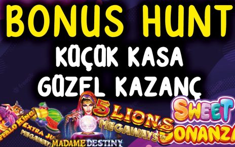 SLOT OYUNLARI BONUS HUNT KÜÇÜK KASA İLE GÜZEL KAZANÇ SAĞLADIK #slotoyunları #casino #slot