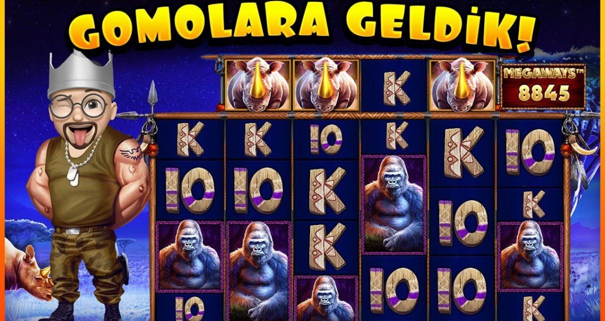 SLOT OYUNLARI ⭐? GREAT RHINO MEGAWAYS ?⭐ GORİLLERE SELAMLAR ⭐? #slot #slotoyunları #casino