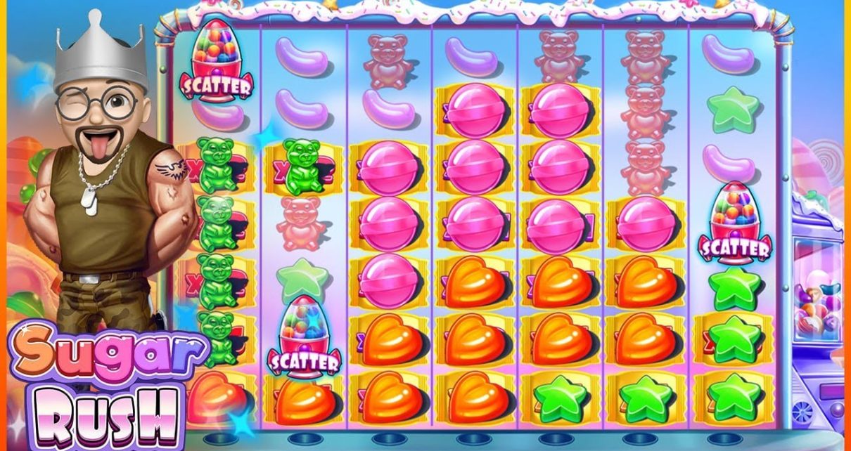 SLOT OYUNLARI ⭐⭐ SUGAR RUSH ⭐⭐ JELİBON SEVERİZZZZ ⭐⭐ #slot #slotoyunları #casino