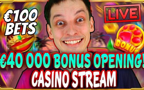 SLOTS LIVE ? MAX BETS €40 000 BONUS HUNT! Casino Stream Big Wins with mrBigSpin