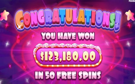 SUGAR RUSH – 4 TIMES RESPIN – 50 FREE SPINS – BIG WIN CASINO SLOT ONLINE GAME BONUS BUY
