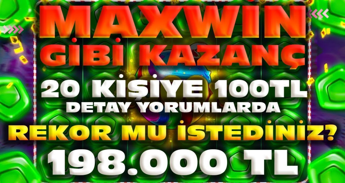 ՔԱՂՑՐ ԲՈՆԱՆՑԱ | REKOR VURGUN 198.000TL | #sweetbonanza #slot #casino #slotoyunları #bigwin #100x