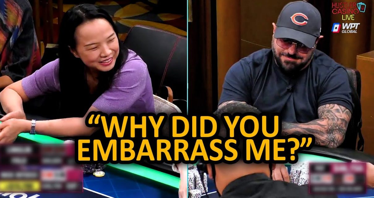 She Raised Nick Vertucci After He Flopped Quads @Hustler Casino Live