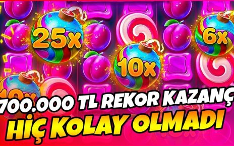 Sweet Bonanza | 700.000 Tl Vurgun  3 Kez 100X Yakaladım  | #sweetbonanza #sweetbonanza100x #slot