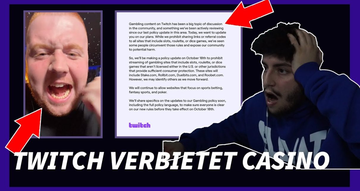 TWITCH VERBIETET CASINO | TANZVERBOT, UNGE, MCKY, POKIMANE UND CO REAGIEREN!