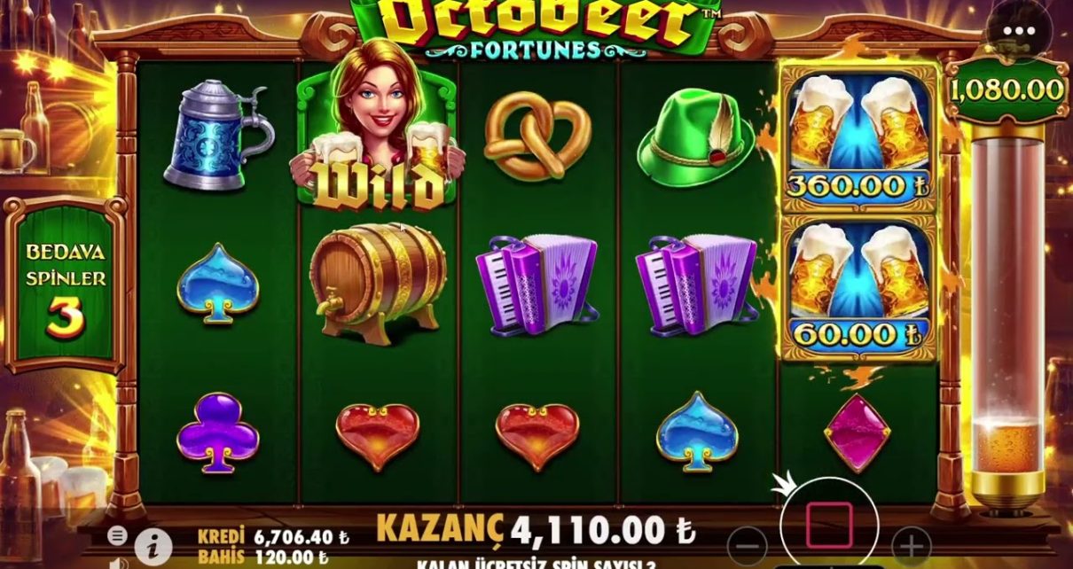 YENİ SLOT OYUNLARI OCTOBEER FORTUNES İLE GÜZEL KAZANÇ SAĞLADIK #slotoyunları #casino