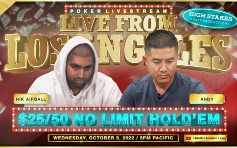 Andy, Nik Airball, Ryusuke & GT Play /50 No Limit Hold'em!! Commentary by David Tuchman