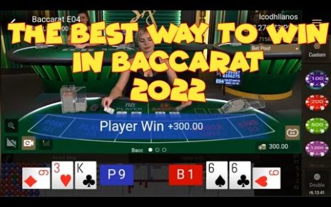 BEST STRATEGY TO WIN IN BACCARAT | BACCARAT SESSION | ONLINE CASINO