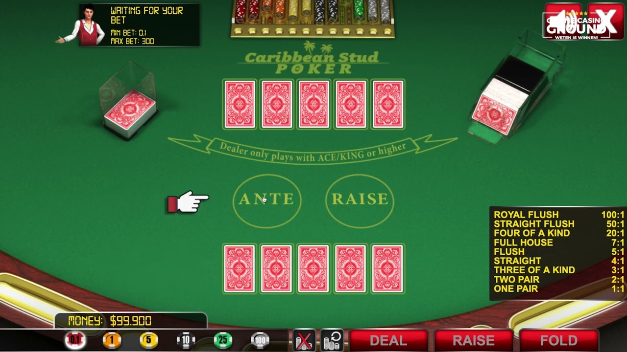 Caribbean Stud Poker Uitleg | Online Casino Ground