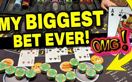 ⚠ DO non MISS THIS!!! ⚠ My Biggest Bet EVER on Blackjack at a Vegas Casino