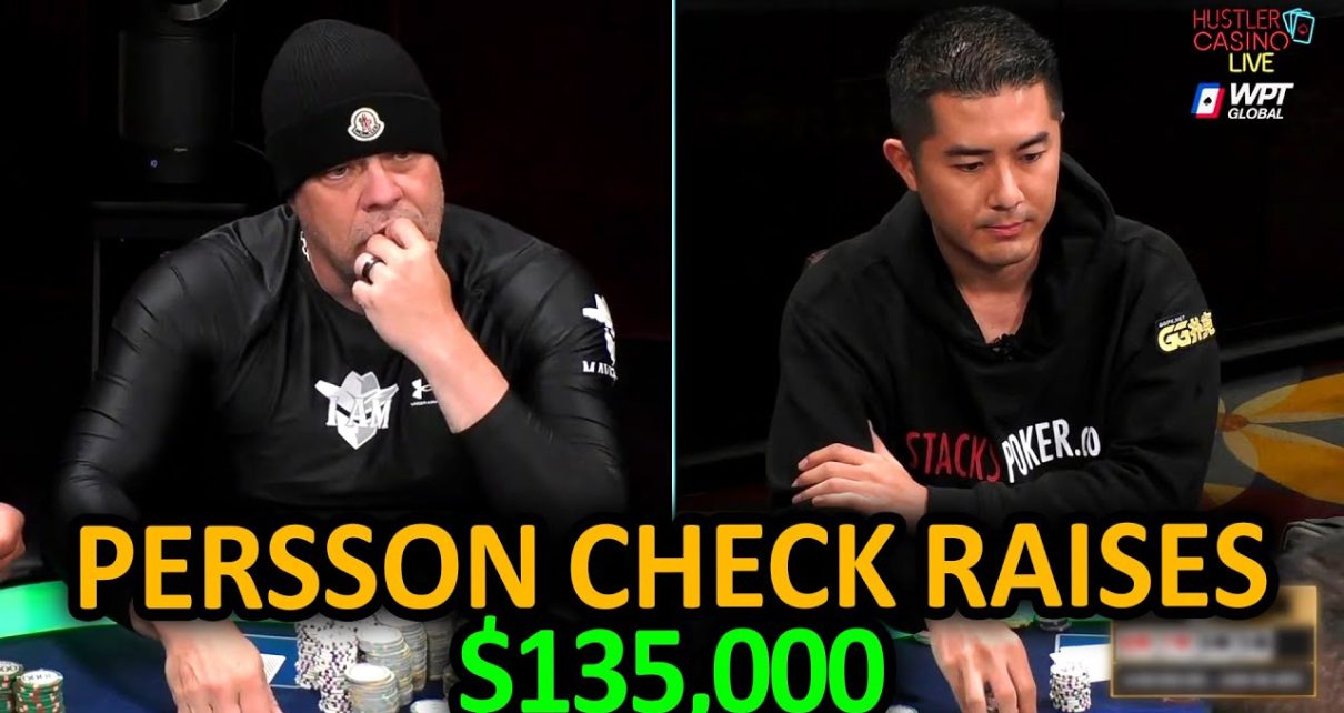 Eric Persson Battles Andy In a 3,000 Pot @Hustler Casino Live