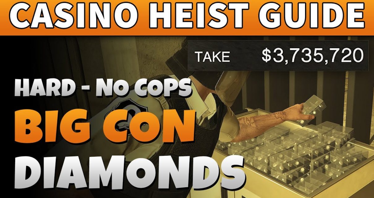 GTA Online Casino Heist BIG CON DIAMONDS .700.000 with 4 Players | HARD with GRUPPE 6 (Easy Guide)