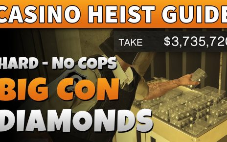 GTA Online Casino Heist BIG CON DIAMONDS .700.000 with 4 Players | HARD with GRUPPE 6 (Easy Guide)