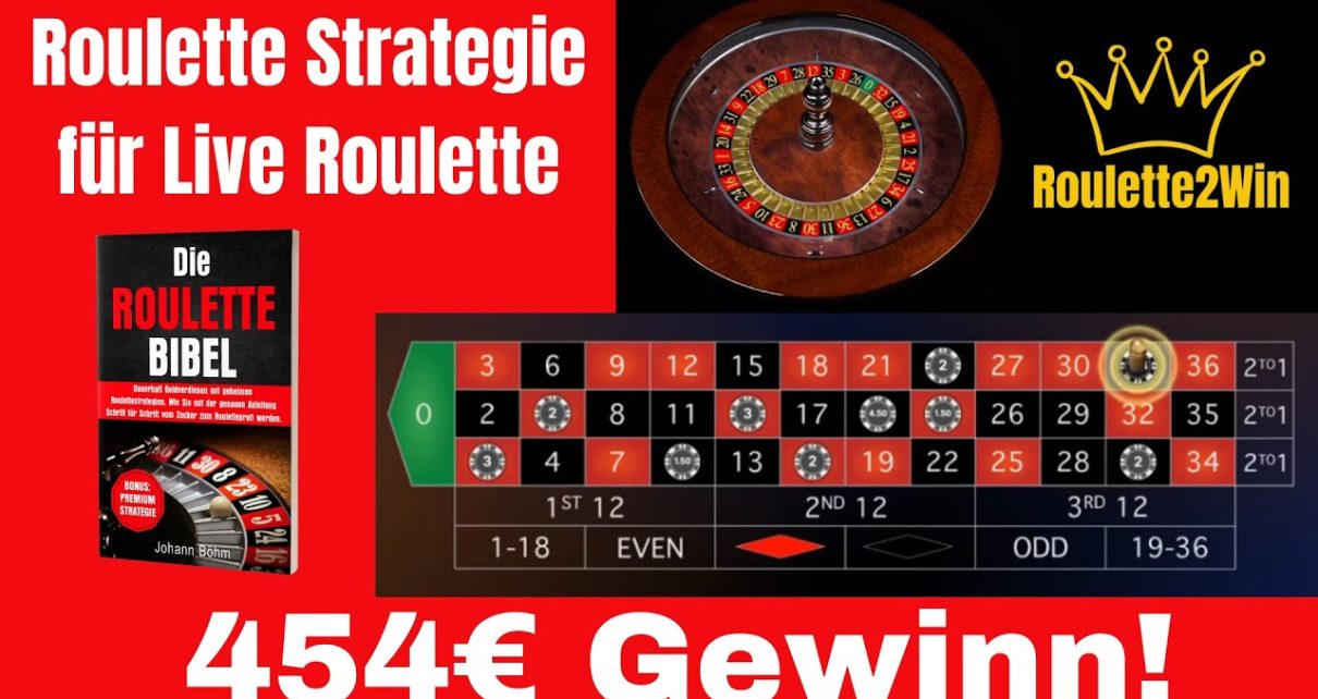 Geldverdien i Online Casino! 454€ med Roulettesystem – Live Roulette