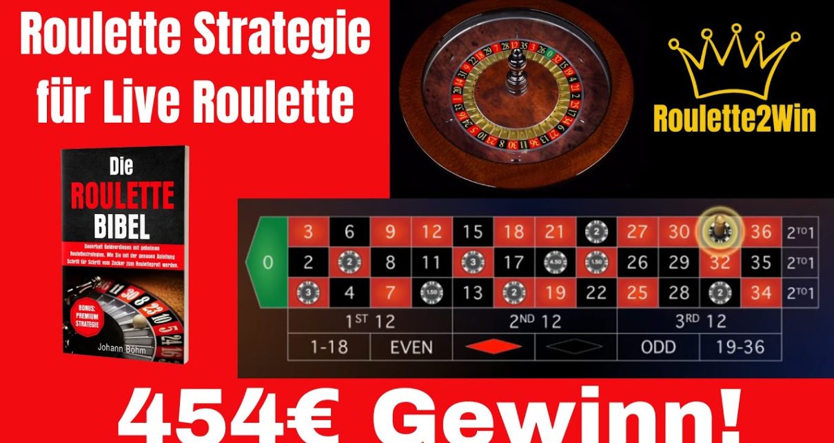 Geldverdienen im Online Casino! 454€ mit Roulettesystem – Live Roulette