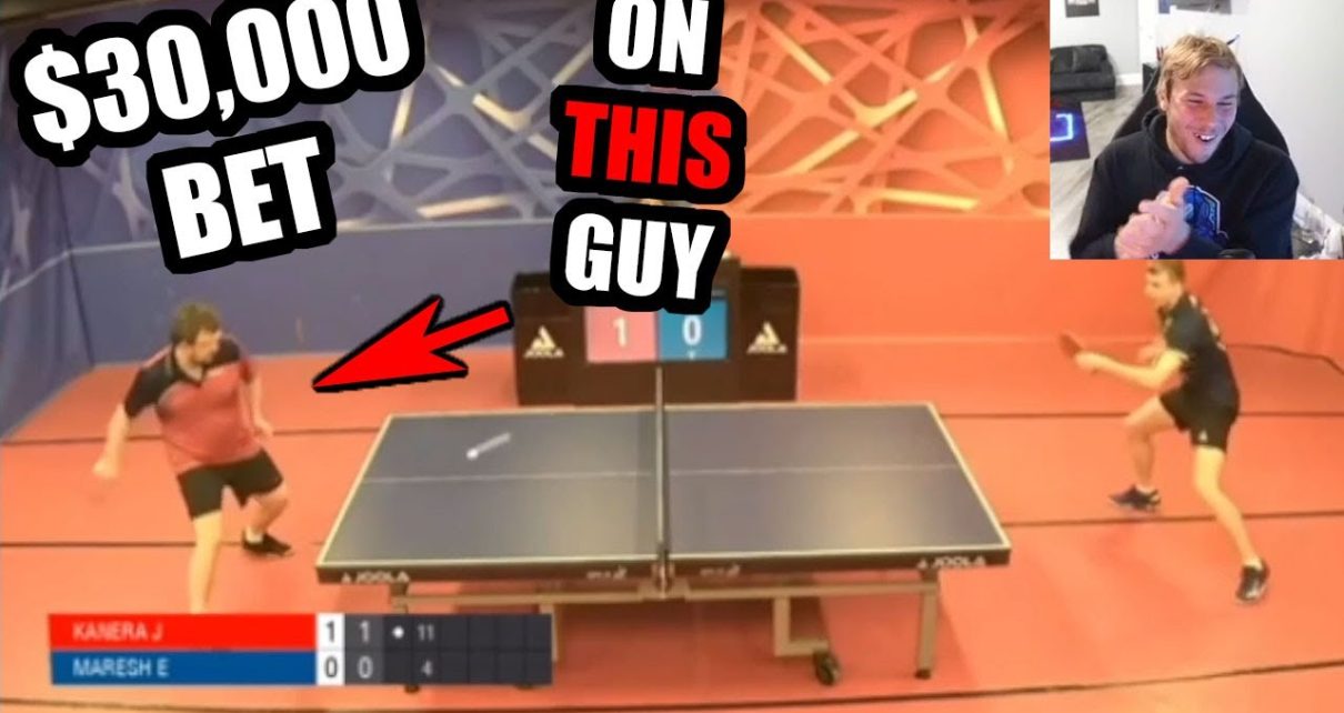 HE HAS A NEW ADDICTION !! HIGHSTAKES TABLE TENNIS !!