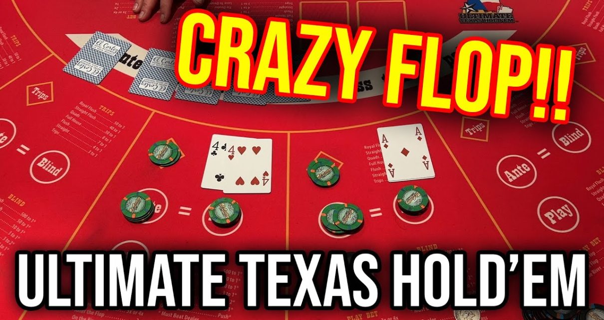 HIGH LIMIT ULTIMATE TEXAS HOLD'EM!!! POCKET PAIRS AND ACES WIN!!!