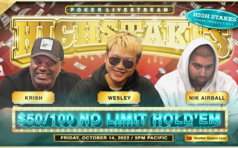 HIGH STAKES /100 w/ Wesley, Krish, Nik Airball, JBoogs & Brian Kim! Commentary by Charlie Wilmoth