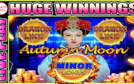 HUGE WINS AT THE CASINO I pose 0 in Dragon Link Autumn Moon at Yaamava High Limit Room!