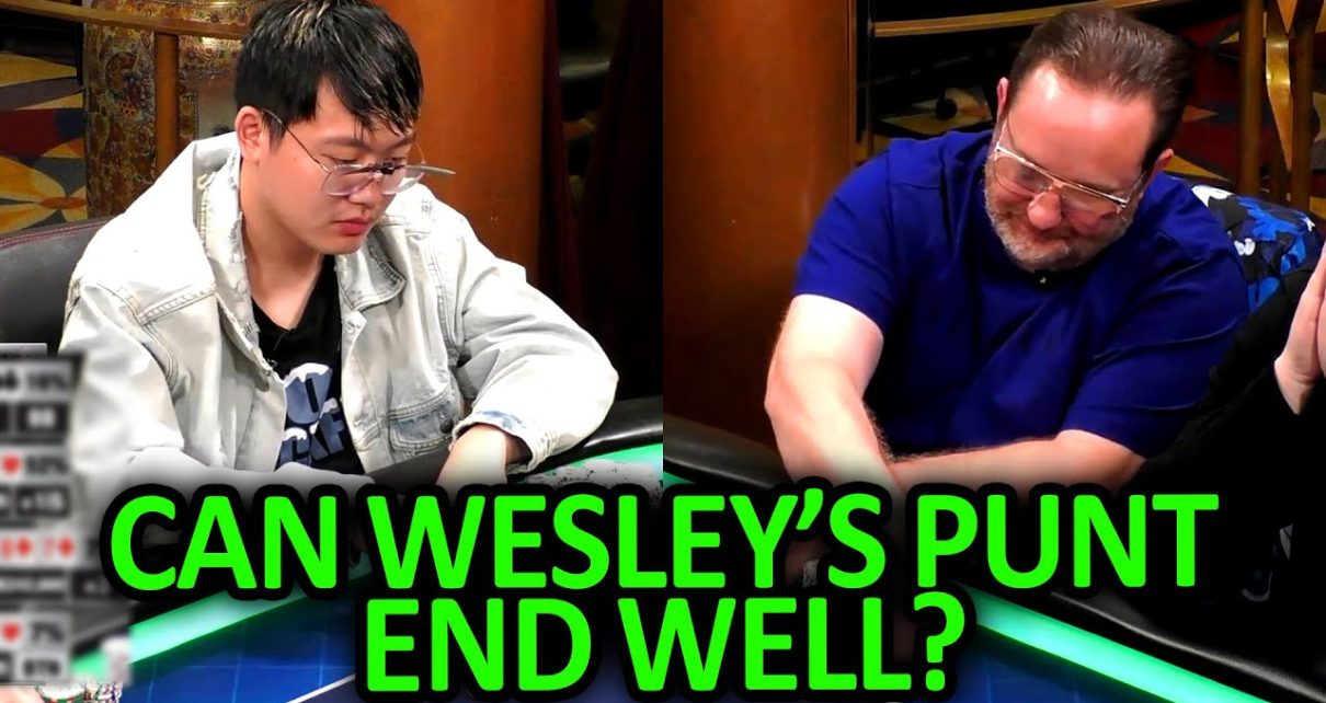 He Wants To CRUSH Wesley In This 0K Pot @Hustler Casino Live
