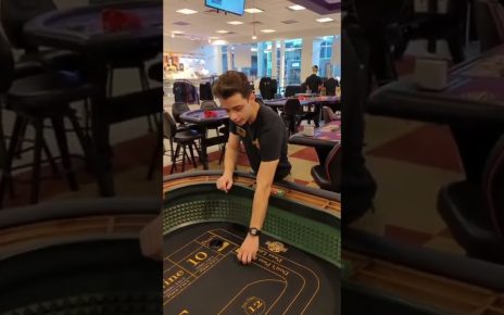 How to handle dice on a craps table #casino #craps