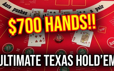 INSANE MAX BET RUN!!! BLIND 0 BETS!!! ULTIMATE TEXAS HOLD’EM POKER!!! Oct 2nd 2022