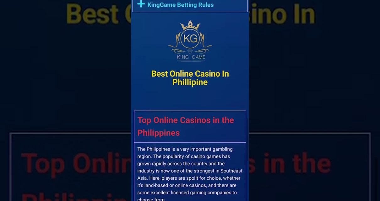 KingGame Best Online Casino Options in the Philippines(https://kg2022.ph/) KingGame Best Online Casino Options in the Philippines(https://kg2022.ph/)