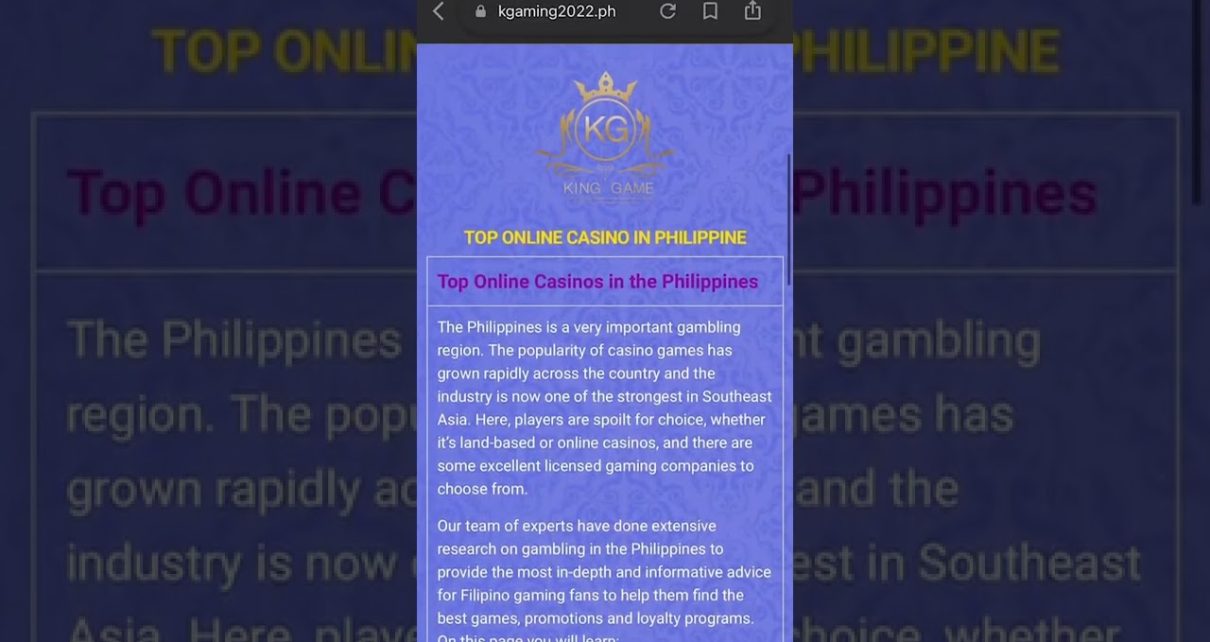 KingGame Online Casino always gives you the best(https://kgaming2022.ph/)