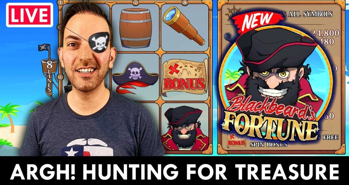 ? LIVE SLOTS with NEW Blackbeard's Fortune on PlayFunzPoints Online Casino