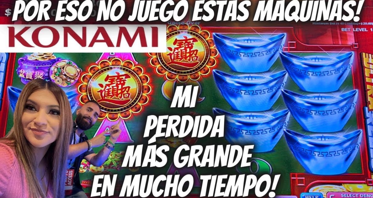 ❌ MI PERDIDA MAS GRANDE Y RAPIDA EN EL CASINO ! POR ESO NO ME GUSTA JUGAR KONAMI ? #LASVEGAS