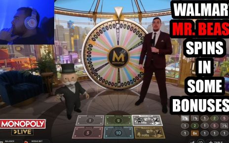 Monopoly With WalMart MR BEAST And CrazyTime !! LosPollosTV