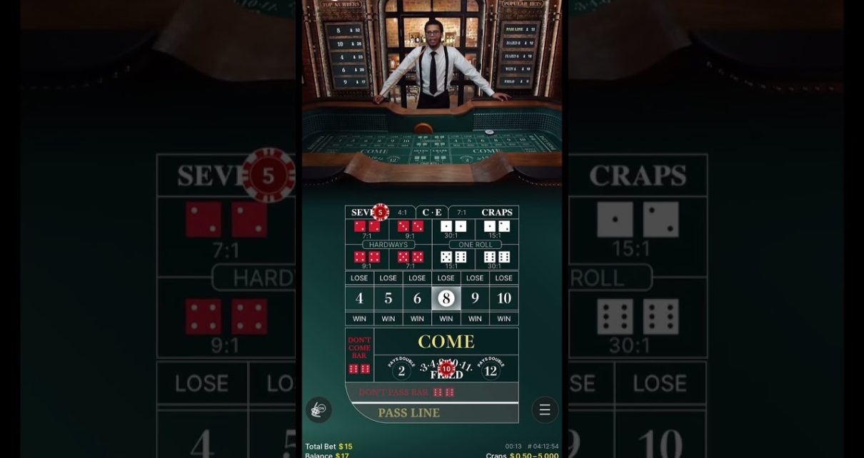 Online Craps | Online Casino | Live Dealer | Do Y'all Like Craps #shorts #draftkings #craps