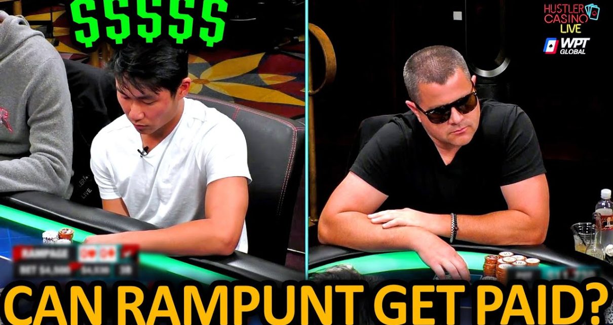 Rampage Flops A MONSTER HAND vs DGAF @Hustler Casino Live