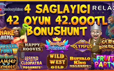 SLOT OYUNLARI ⭐? BÜYÜK BONUSHUNT ⭐? 42 SLOT VAR ⭐? #slot #slotoyunları #casino