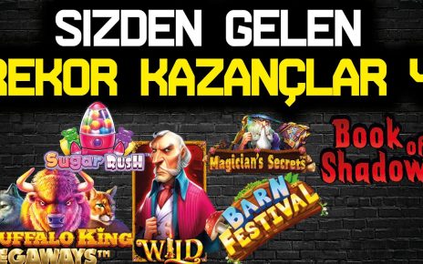 SLOT OYUNLARI ? SİZDEN GELENLER ? SLOT REKOR KAZANÇLAR 4 #slotoyunları #casino #slot