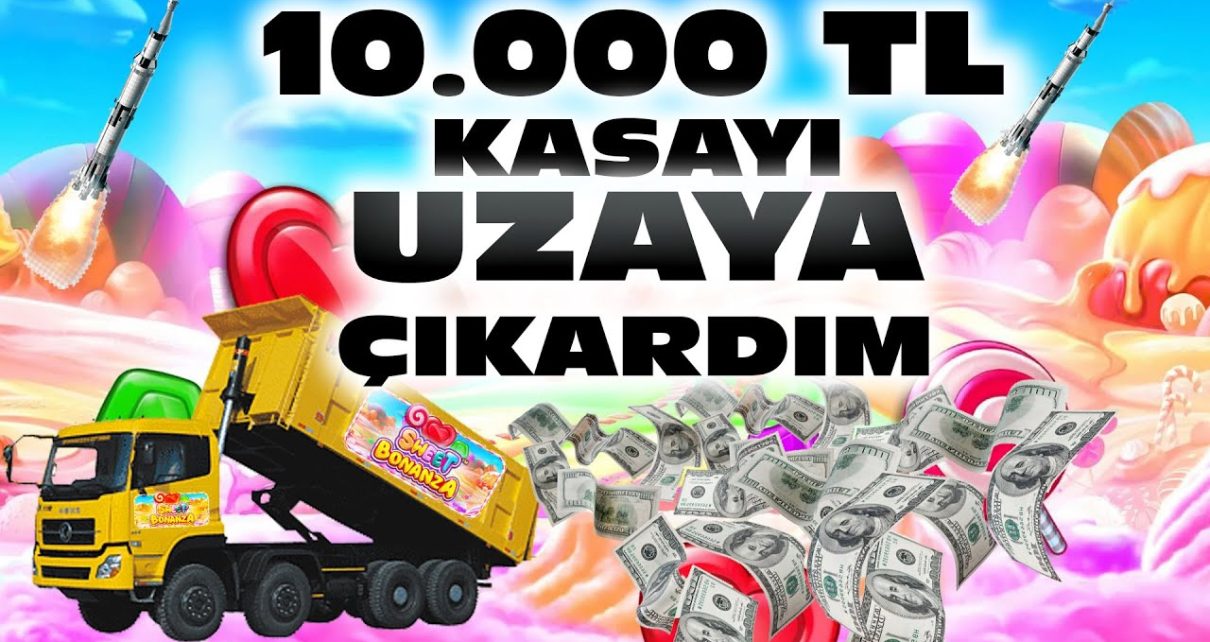 SWEET BONANZA | 10.000 TL KASAYI UZAYA ÇIKARDIM..! |ı #çekiliş