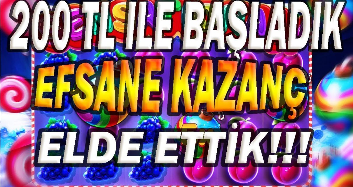 SWEET BONANZA | 200 TL Kasa Başlangıç EFSANE KAZANÇ | #slot #casino #sweetbonanza #slotonline #rekor