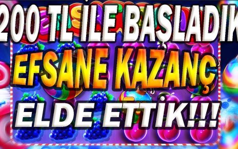 SWEET BONANZA | 200 TL Kasa Başlangıç EFSANE KAZANÇ | #slot #casino #sweetbonanza #slotonline #rekor