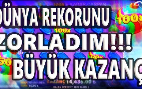 SWEET BONANZA | DÜNYA REKORUNU ZORLADIM | BÜYÜK KAZANÇ #slot #casino #sweetbonanza #rekor #rekor