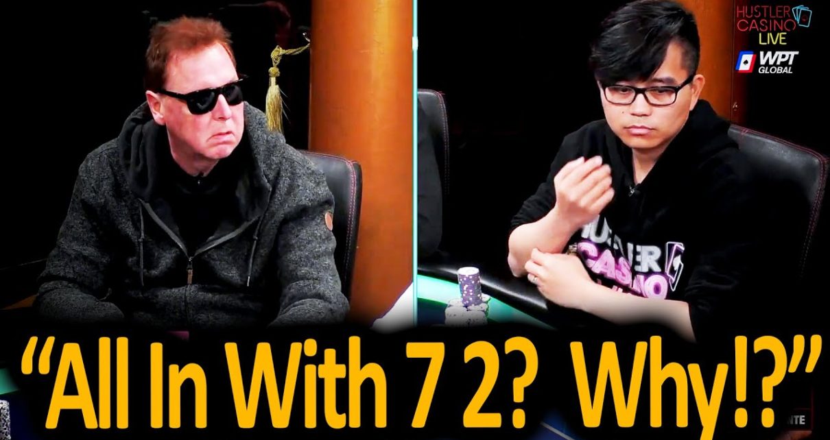 Sometimes You Have to Go All-In with 7 2 … @Hustler Casino Live