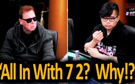 Sometimes You Have to Go All-In with 7 2 … @Hustler Casino Live