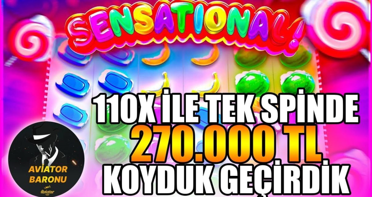 Sweet Bonanza | 110X Yakaladım Tek Spinde Rekor Kırdık |