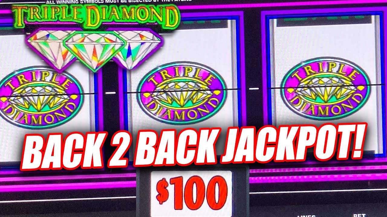 WOW!! BACK 2 BACK JACKPOTS ON HIGH LIMIT TRIPLE DOUBLE DIAMOND SLOT MACHINE  ➜ CASINO SLOTS