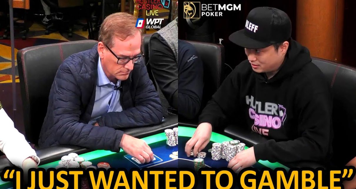 WTF! BLUFF SHOVE In 0,000 Pot With Ace High @Hustler Casino Live