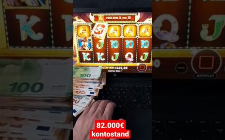 82.000€ kontostand wird verzockt ?! ONLINE CASINO